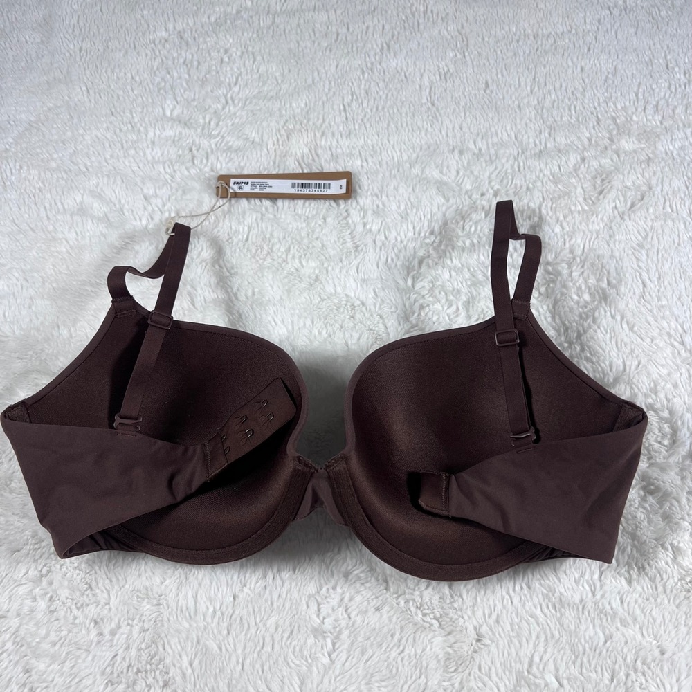 Skims‎ Fits Everybody Push Up Demi Bra Cocoa Brown BR-UWR-2295 Size 32DD NWT - Picture 6 of 12